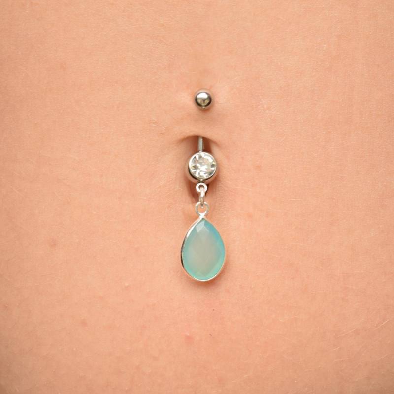 Bauchnabel Ringe Baumeln, Bauchnabel Ringe, Bauchnabel Schmuck, Bauch Piercing, Bauchnabel Schmuck, Aquamarin Bauch Ring von ChicEarrings
