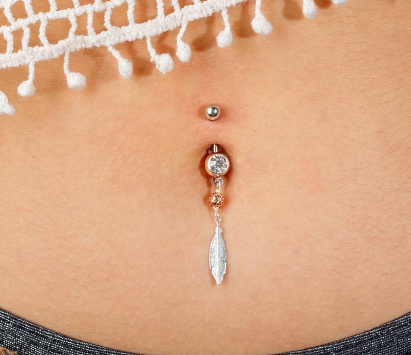 Bauchnabelpiercing, Bauchnabelringe, Bauchnabelschmuck, Chirurgenstahl Und Sterlingsilber von ChicEarrings