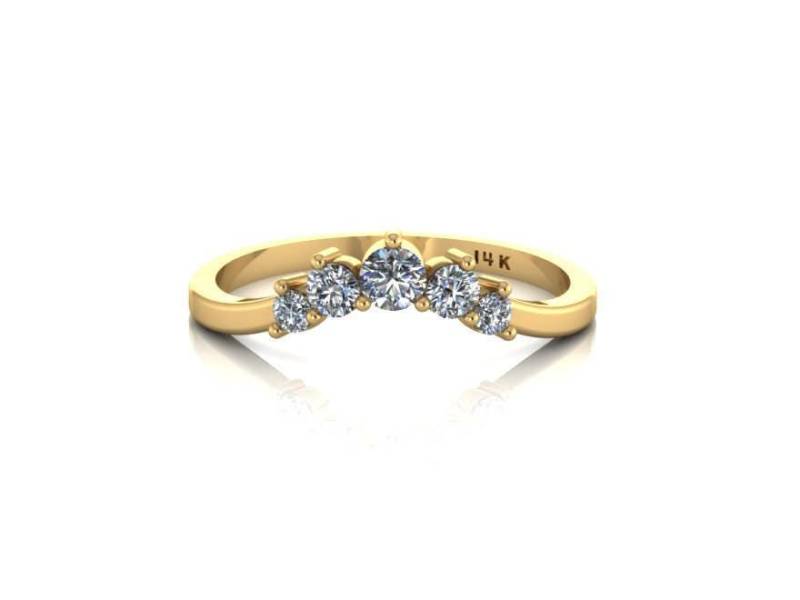 Saphir Gold Band Hochzeit Weiße Saphire Stapeln Cluster Ring Passende von ChicJoaillerie
