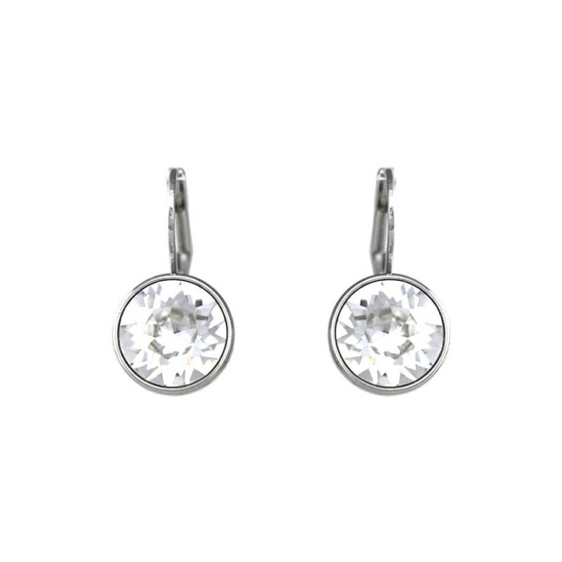 Brautjungfern, Brautjungfern Geschenke Bella Mini Runde Klare Kristall Ohrringe Mit Swarovski Kristallen von ChicJoyas