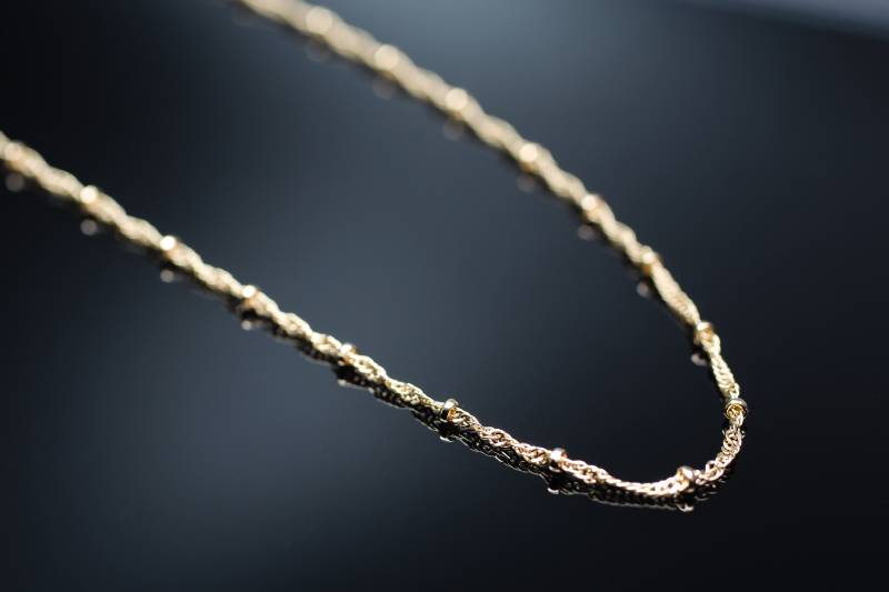 Gold Kugeln Waterwave Satelliten Kette/Halsband Halskette Dünne Goldkette Schichtung Zierliche Geschenke Gold Kugeln Waterwave Satelliten Kette/Halsband Halskette Dünne Goldkette Schichtung Zierliche Geschenke von ChicManic