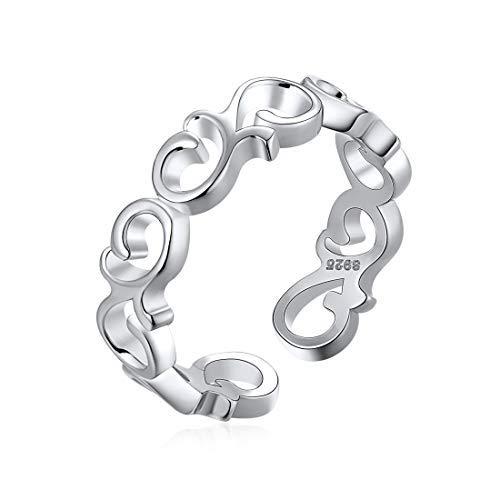 ChicSilver 5mm Band keltischer Knotenring Celtic Knot Ring aus 925 Sterling Silber schöne Verlobungsring als Braut Geschenke Brautjungfer-Geschenke von ChicSilver