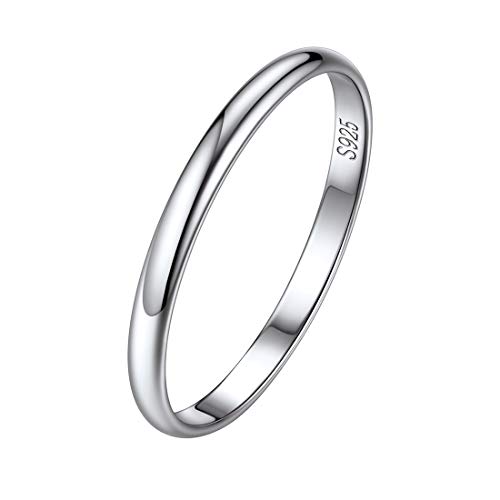 ChicSilver 925 Silber Damen Mädchen Midi Fingerring in Größe 48 Damen Silber Stapelring Knöchelring mit Geschenkebox für damen mädchen frauen von ChicSilver