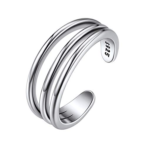 ChicSilver 925 Silber Damen Zehenring Minimalisitischer Linie Fußring mit Geschenkebox für Mama Freundin Ehefrau von ChicSilver