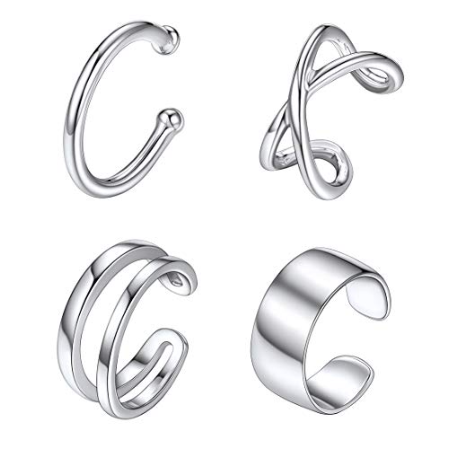 ChicSilver 925 Silber Ohrclip Damen Ohrklemme Linie Ohrmanschette Frauen Nicht Piercing als Geburtstaggeschenke Valentinstaggeschenk von ChicSilver