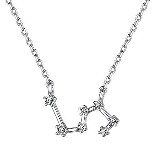 ChicSilver 925silber Sternzeichen Löwe Anhänger mit Zirkonia Damen mädchen Kette mit sternbild anhänger von ChicSilver