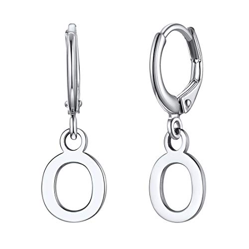 ChicSilver Damen Ohrringe Silber Buchstabe O Ohrringe Creolen Tropfen Hoop Ohrschmuck von ChicSilver