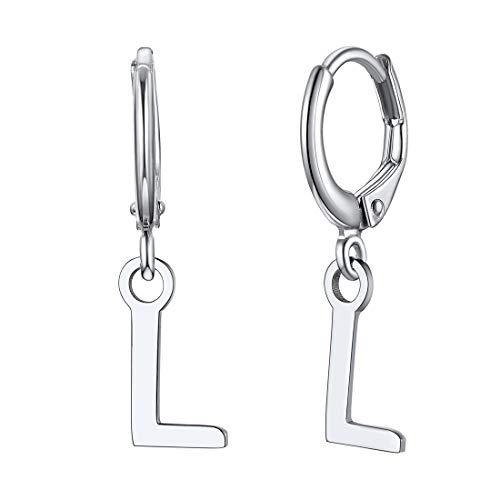 ChicSilver Damen Silber Ohrringe Buchstabe L Ohrstecker Namens Ohrschmuck für Damen Frauen von ChicSilver