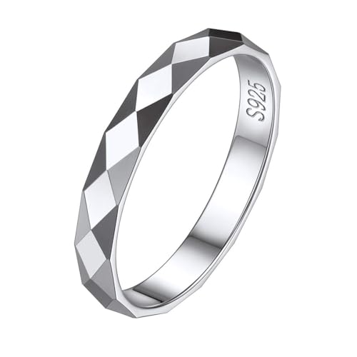 ChicSilver Damen Silber hochglanzpoliert Bandring in Ringgröße 67 Freundschafts Partnerring Lieblingsring für damen mädchen von ChicSilver