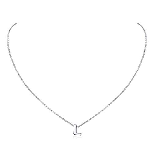 ChicSilver Silberkette mit Buchstabe L Anhänger Damen Silber Buchstabenkette Partnerkette Freundschaftskette mit Geschenkebox für Sie und Ihre Lieber von ChicSilver