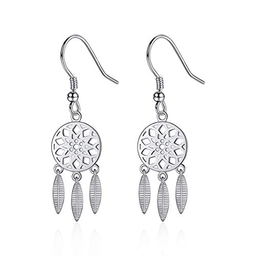 ChicSilver Sterling Silber Traumfänger Ohrringe Boho rustikale Schmuck für Frauen Mädchen Hoffnung Traum Geschenk ethnischen baumeln Ohrring… von ChicSilver