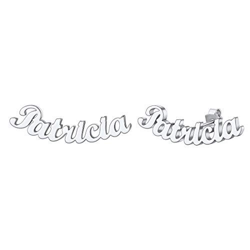 ChicSilver personalisierte Namen Ohrstecker Damen Damen Ohrschmuck mit Geschenke beste personalisierte geschenke von ChicSilver