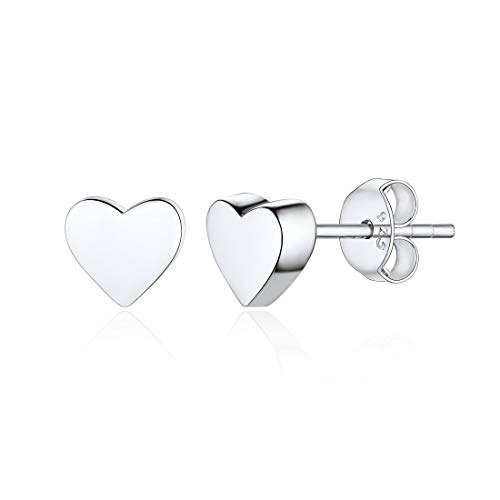 ChicSilver Tiny Heart Ohrstecker 925 Sterling Silber Delicate Schmuck für Frauen Ohrringe Hochzeit Engagement für Valentinstag von ChicSilver