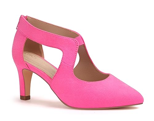ChicSteps Damen-Pumps, bequeme geschlossene Zehenpartie, 7,6 cm, Kätzchen-Absätze, niedrige Absätze für Arbeit, Büro, Hochzeit und elegante Anlässe, elegante Schuhe für Damen, Pink, 42 EU ChicSteps Damen-Pumps, bequeme geschlossene Zehenpartie, 7,6 cm, Kätzchen-Absätze, niedrige Absätze für Arbeit, Büro, Hochzeit und elegante Anlässe, elegante Schuhe für Damen, Pink, 42 EU von ChicSteps