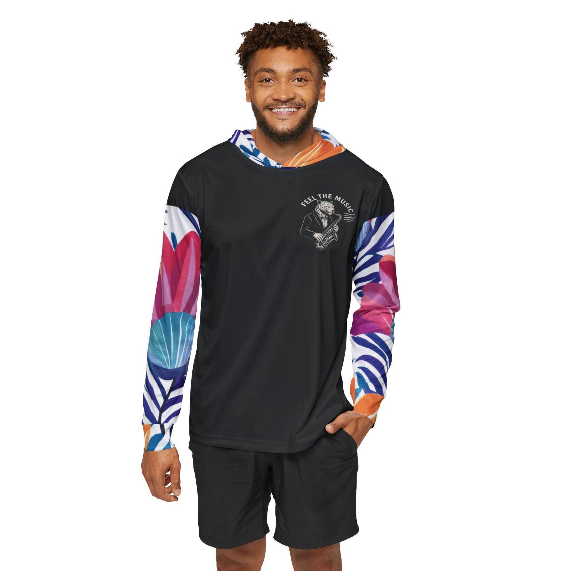 Herren Hoodie, Singing Wolf Design, Activewear, Workout-Sweatshirt, Sportjacke, Athleisure Bekleidung, Geburtstagsgeschenk, Geschenk Für Papa von ChicVelvet