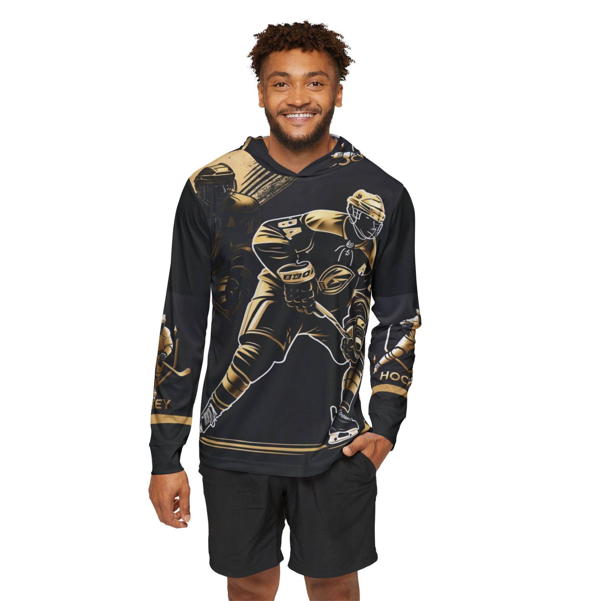 Herren Hoodie Sweatshirt, Eishockey Spieler Geschenk, Hockey Fan Bekleidung, Sport Aufwärmjacke, Hockey-Liebhaber Kleidung von ChicVelvet