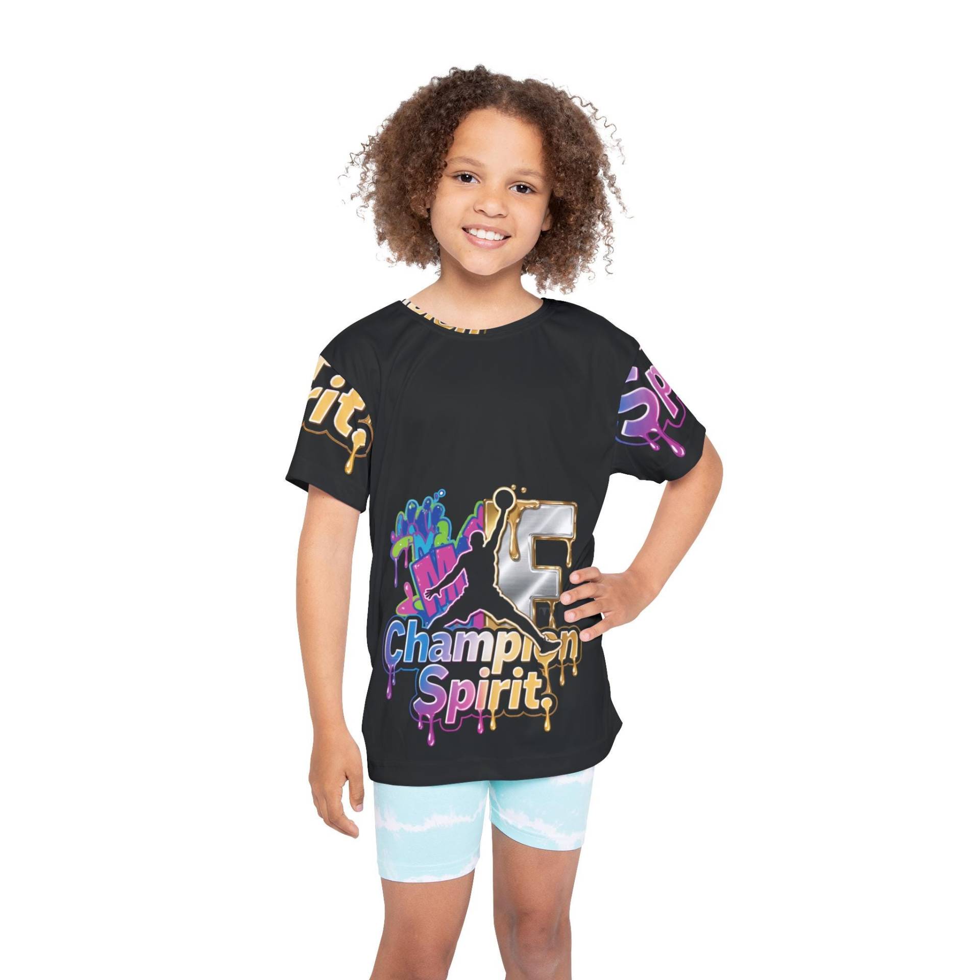 Kinder-Sporttrikot, Champion-Spirit, Sportbekleidung Für Kinder, Jugendteam-Shirt, Aktivbekleidung Jungen Und Mädchen, Bekleidung Sportfans von ChicVelvet