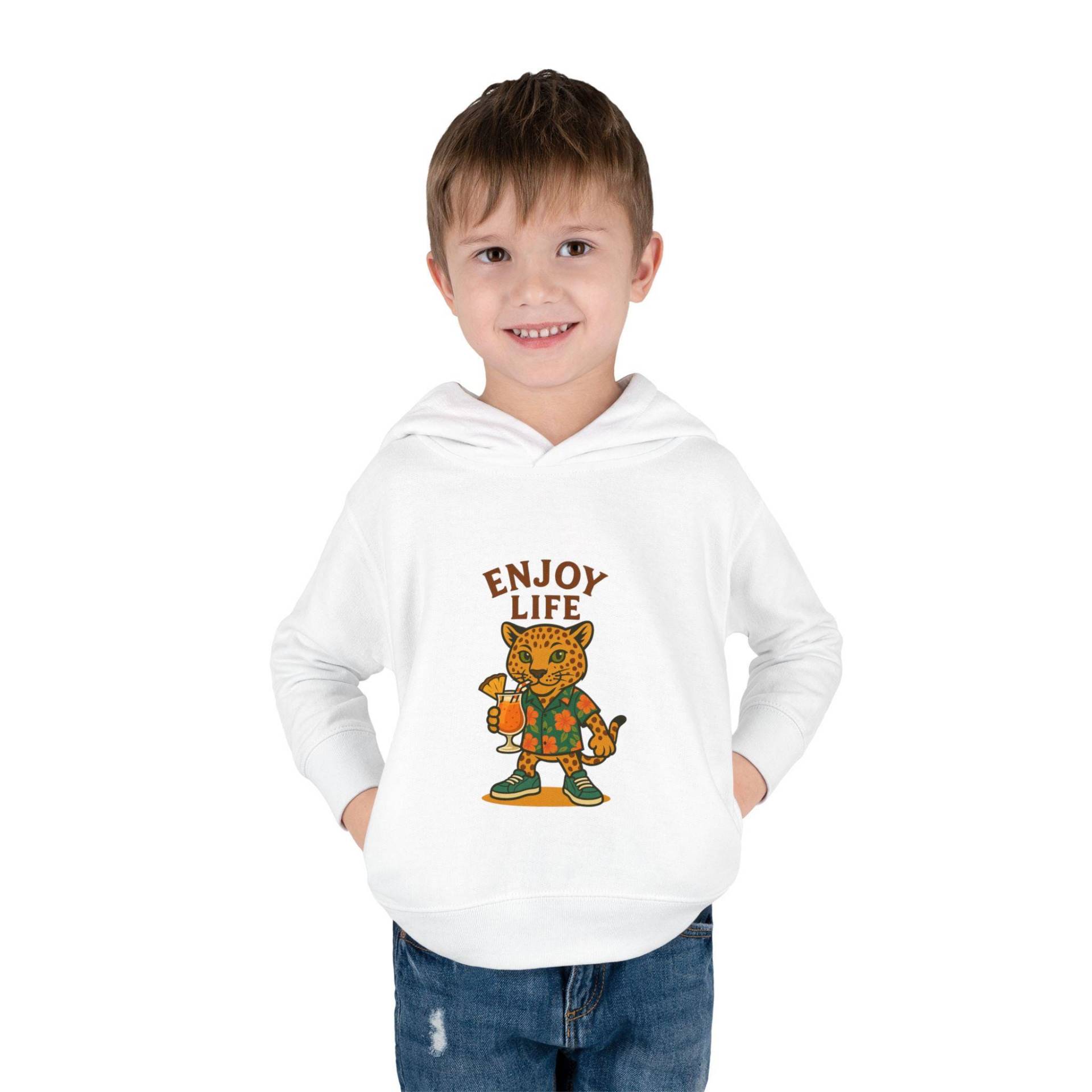 Leopardenmuster Kleinkind Pullover Fleece Hoodie, Kinder Tier Muster Sweatshirt, Winter Pullover, Niedliche Kleidung von ChicVelvet