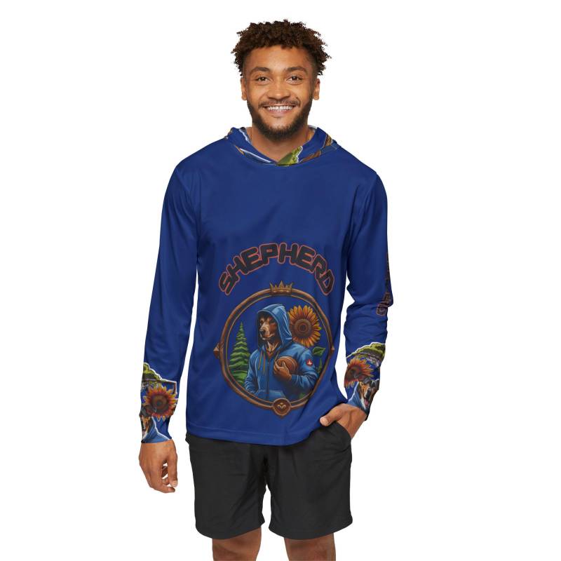 Sport Hoodie, Hund Deutscher Schäferhund Im Action Design - Herren Athletisch Sweatshirt Jacke, Warmup Pullover, Hundeliebhaber Geschenk, Workout von ChicVelvet