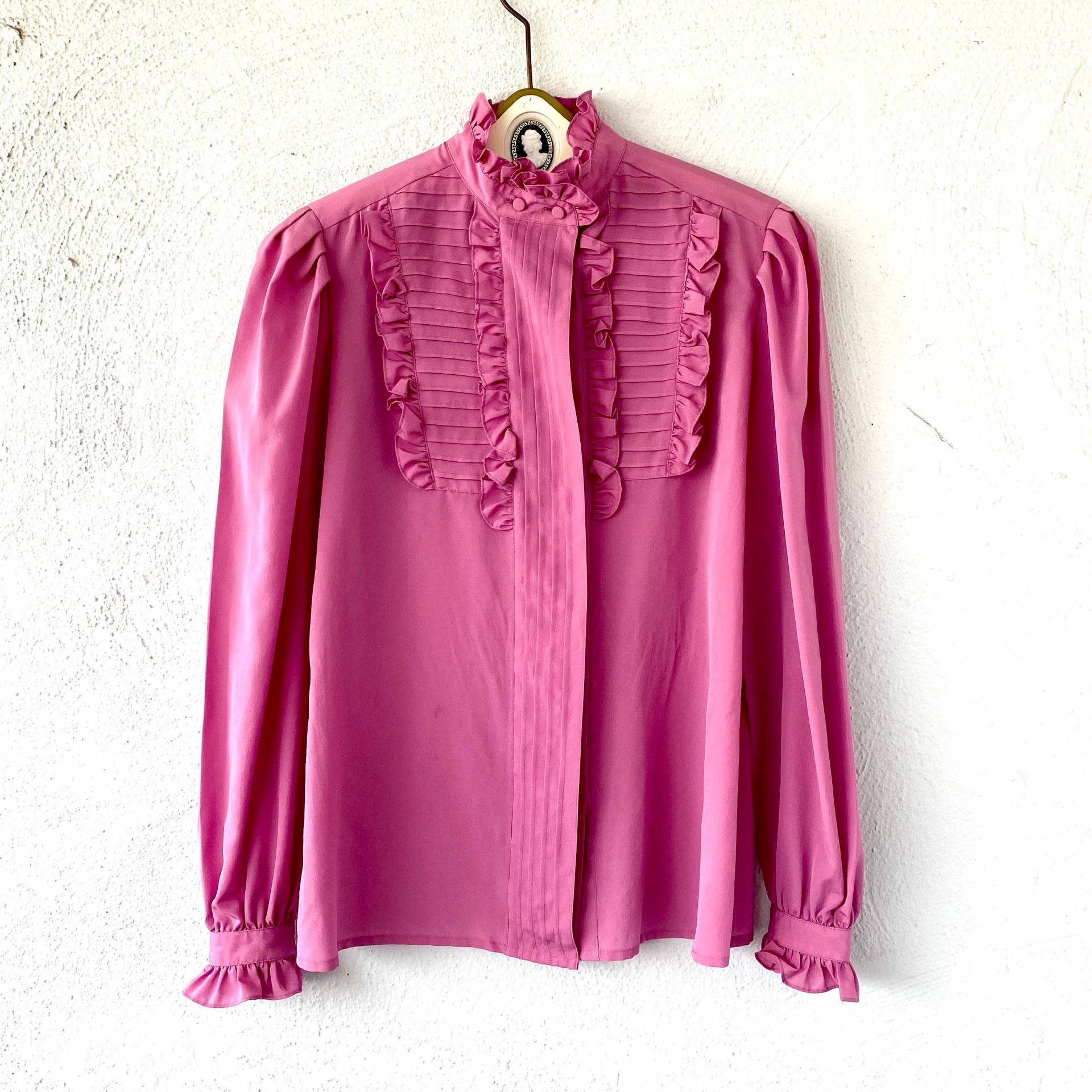 Vintage 80Er Jahre Prairie Rüschenkragen Folklore Edwardian Lila Top Bauern Bluse Viktorian Hemd Vintage 80Er Jahre Prairie Rüschenkragen Folklore Edwardian Lila Top Bauern Bluse Viktorian Hemd von ChicVintageHawaii