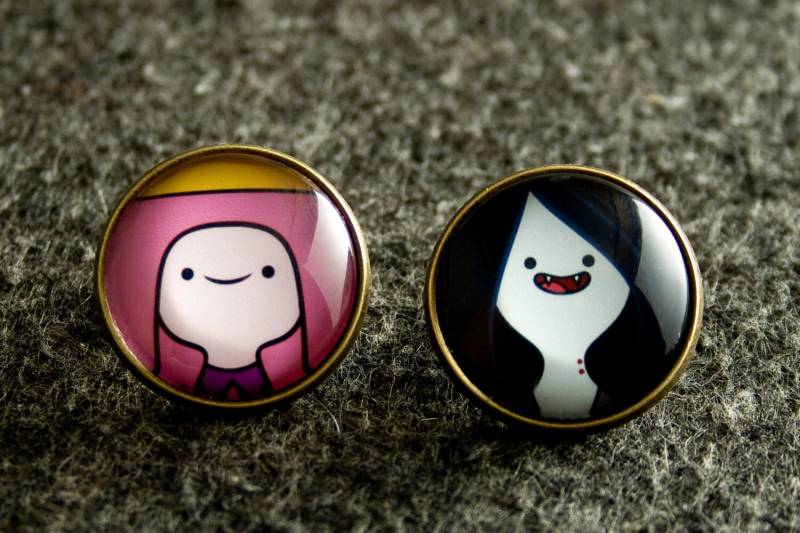 Adventure Time/Pack 2 Pin Marceline Und Prinzessin Bubblegum 20 Mm Speziell Für Time-Liebhaber von ChicaMangaBCN