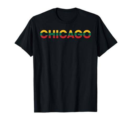 Chicago litauische Flagge geeignet für Männer und Frauen. T-Shirt Chicago litauische Flagge geeignet für Männer und Frauen. T-Shirt von Chicago Lithuanian Pride Products