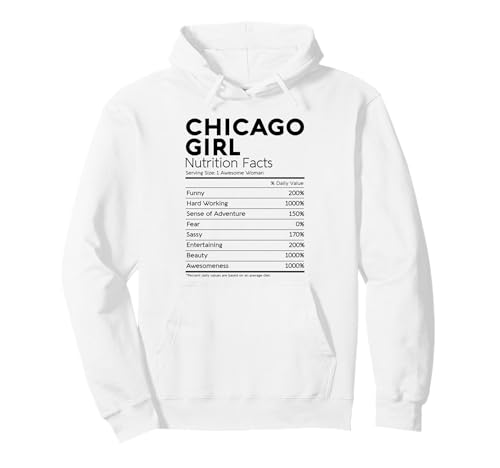 Chicago Girl Nährwertangaben, Lustiges Deep Dish für Frauen aus Illinois Pullover Hoodie Chicago Girl Nährwertangaben, Lustiges Deep Dish für Frauen aus Illinois Pullover Hoodie von Chicago Nutrition Facts
