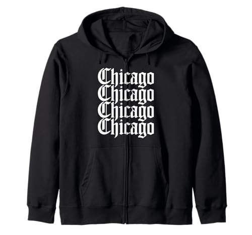 Chicago Tshirt Männer Frauen CG Illinois Il Vintage Retro Kapuzenjacke von Chicago Tshirt Männer Frauen Illinois Il Retro CG