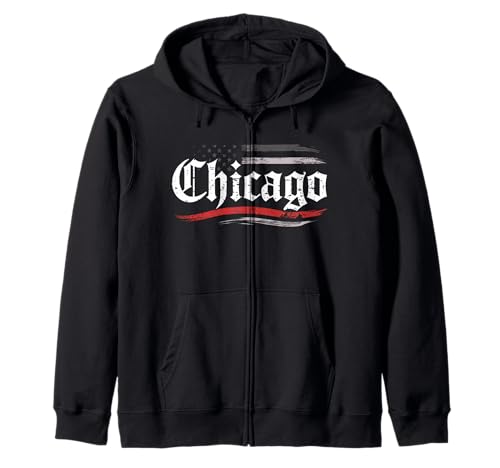 Chicago Tshirt Männer Frauen CG Illinois Il Vintage Retro Kapuzenjacke von Chicago Tshirt Männer Frauen Illinois Il Retro CG