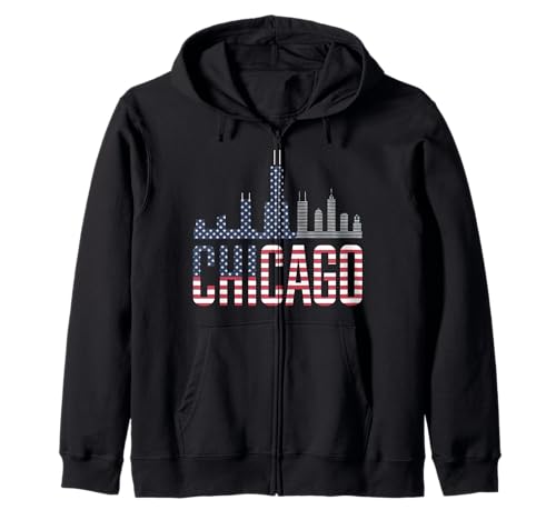 Chicago Tshirt Männer Frauen CG Illinois Il Vintage Retro Kapuzenjacke von Chicago Tshirt Männer Frauen Illinois Il Retro CG