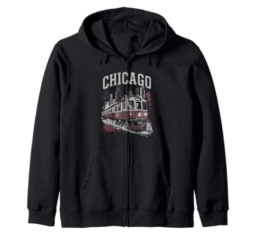 Chicago Tshirt Männer Frauen CG Illinois Il Vintage Retro Kapuzenjacke von Chicago Tshirt Männer Frauen Illinois Il Retro CG