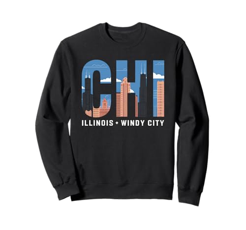 Chicago Tshirt Männer Frauen CG Illinois Il Vintage Retro Sweatshirt von Chicago Tshirt Männer Frauen Illinois Il Retro CG
