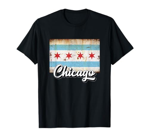 Chicago Flag T-Shirt, Chicago Maps, Chicago T-Shirts für Frauen T-Shirt von Chicago tshirt, Vintage Chicago shirt for kids