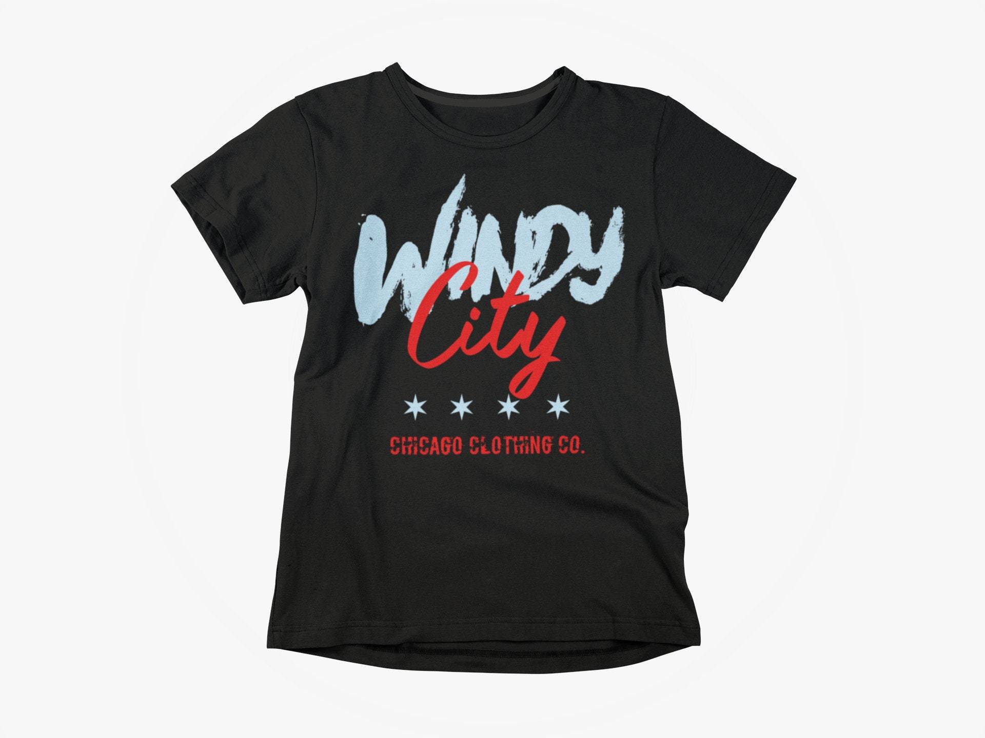 Windy City T-Shirt, Chicago Flag Colors, Unisex T-Shirt Windy City T-Shirt, Chicago Flag Colors, Unisex T-Shirt von ChicagoClothingCo