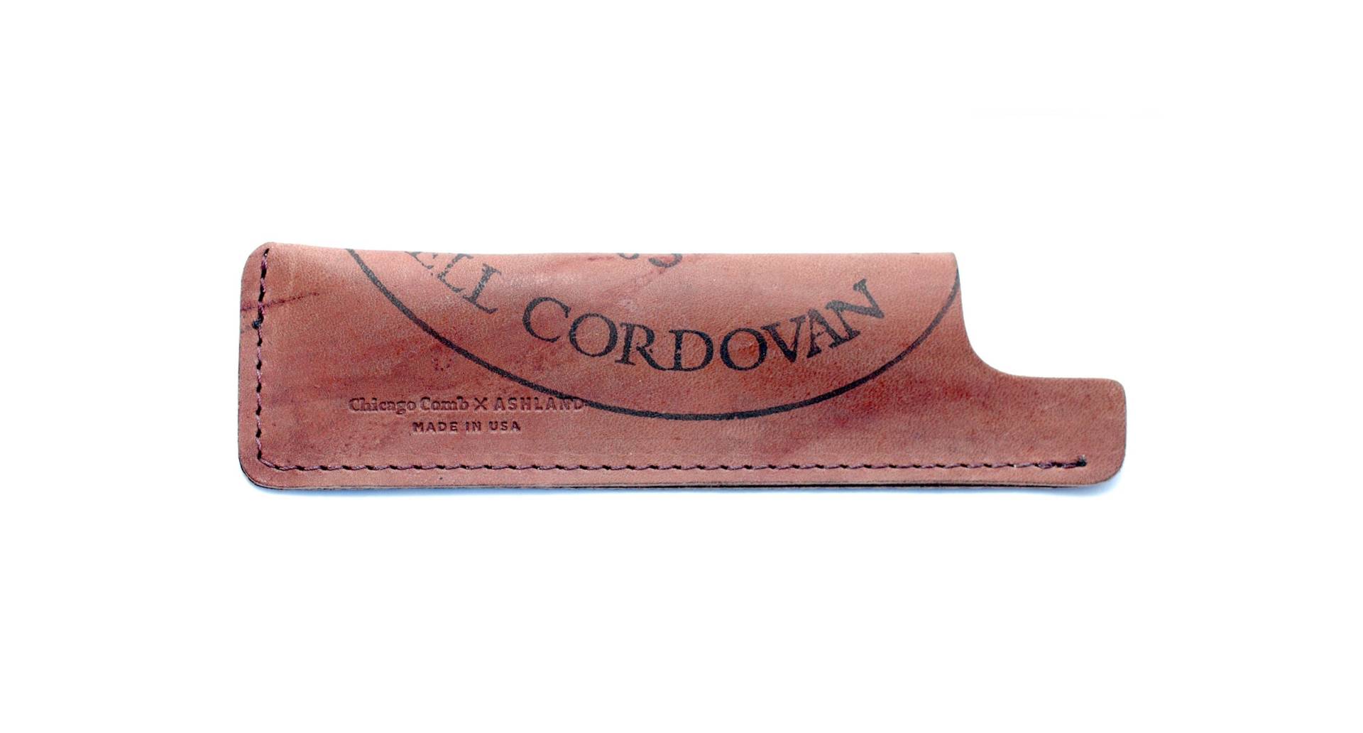 Hülle Cordovan Color Nr. 8 Horween-Lederscheide Für Chicago, Kamm Hülle Cordovan Color Nr. 8 Horween-Lederscheide Für Chicago, Kamm von Chicagocomb