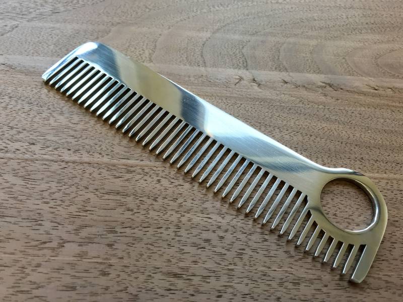 Modell Nr. 1 Spiegelkamm Aus Edelstahl, Made in Usa, Mit Kostenloser Wunsch-Gravur von Chicagocomb