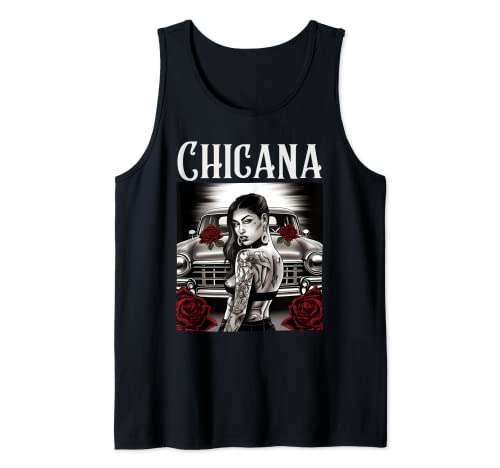 Chicana Style Lowrider Kleidung Damen Mexikanische Amerikanische Latina Tank Top von Chicana Threads Apparel Clothing & Merch