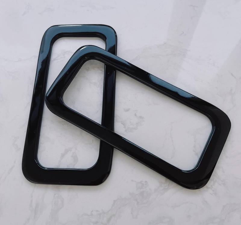 Ein Paar 12, 5 cm Schwarze Acrylgriffe Für Die Tasche, Handwerksmaterial Handtaschenherstellung Cae1348 von ChicandeasyCrafts