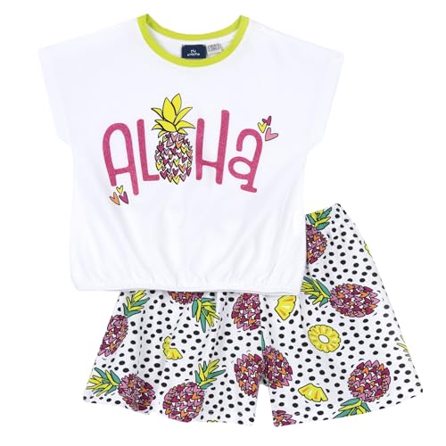 Chicco, 2-Teiliges Set Aus T-Shirt Und Shorts, Mädchen, Mehrfarbig (2), 4A, Design in Italien von Chicco