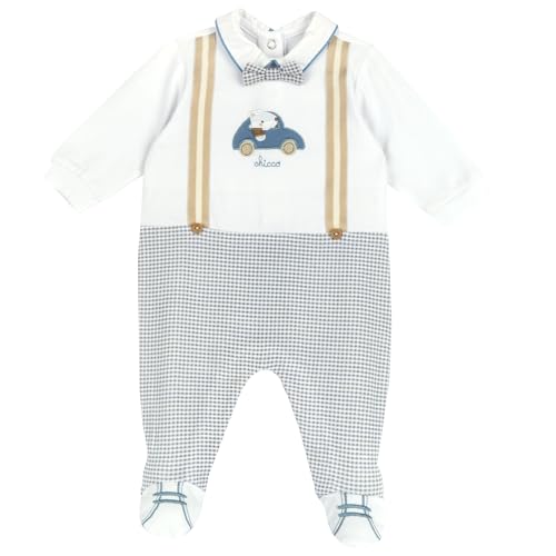 Chicco, Baby Strampler, Baby Strampler mit bequemem Knopfverschluss, aus weicher Baumwolle, maschinenwaschbar, Babykleidung 0-24 Monate, Entworfen in Italien von Chicco