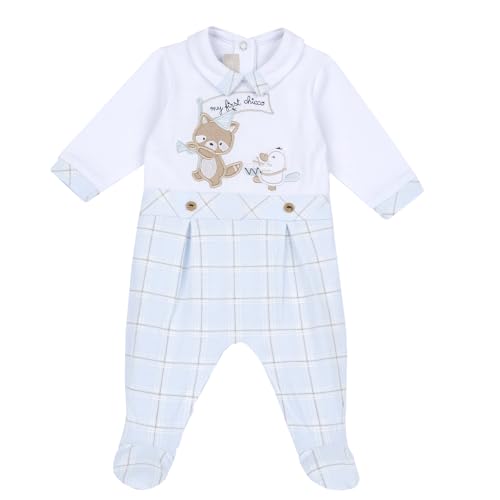 Chicco, Baby Strampler, mit bequemer Knopfleiste, aus weicher Baumwolle, maschinenwaschbar, Babykleidung 0-24 Monate, Entworfen in Italien von Chicco