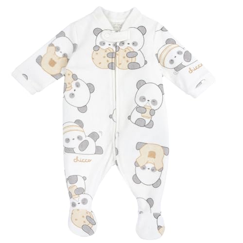 Chicco, Baby Strampler Junge/ Mädchen, mit Bequemer Frontöffnung, aus Warmem und Weichem Stoff, Maschinenwaschbar, Babykleidung Junge/ Mädchen 0-24 Monate, Neugeborenen Geschenk Idee von Chicco