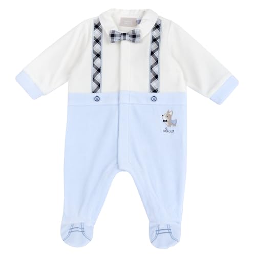 Chicco, Baby Strampler mit bequemer Frontöffnung mit Knöpfen, aus warmem und weichem Chenille, maschinenwaschbar, Babykleidung 0-24 Monate, Geschenkidee zur Geburt, Entworfen in Italien von Chicco