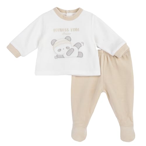 Chicco, Baby Anzug Set 0-24 Monate mit Bequemer Öffnung, aus Warmem und Weichem Chenille, Waschbar in der Waschmaschine, Baby Anzug für Mädchen und Jungen, 0-24 Monate, GeschenkIdeen von Chicco