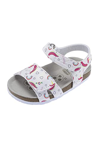 Chicco, Sandalen met Dubbele Klittenband Wit, Comfortabel, Licht, Flexibel en Atmungsaktive, Mädchen, Entworfen in Italien von Chicco