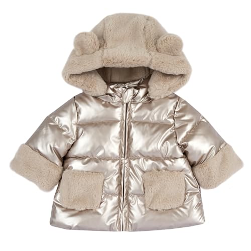 Chicco, Jacke Baby Mädchen mit Kapuze, aus weichem Stoff, mit modernen und modischen Mustern, maschinenwaschbar, Kleidung Baby Mädchen 0-24 Monate von Chicco