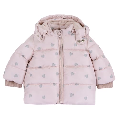 Chicco, Jacke Baby Mädchen mit Kapuze, aus weichem Stoff, mit modernen und modischen Mustern, maschinenwaschbar, Kleidung Baby Mädchen 0-24 Monate von Chicco