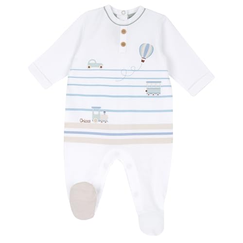 Chicco, Baby Strampler, Baby Body mit bequemer Knopfleiste, 100% Baumwolle, maschinenwaschbar, Babykleidung 0-24 Monate, Entworfen in Italien von Chicco