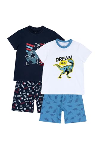 Chicco, Kinder Pyjamas, 2er-Set Kurze Schlafanzüge, T-Shirt Und Shorts, Aus 100% Baumwolle, Für Frühling Und Sommer, Kleidung Für Kinder Und Jugendliche von Chicco