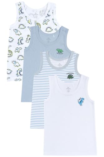 Chicco, Kinder Unterhemden, Set Aus 4 Unterhemden 100% Baumwolle, Kinderkleidung, Designed in Italy von Chicco